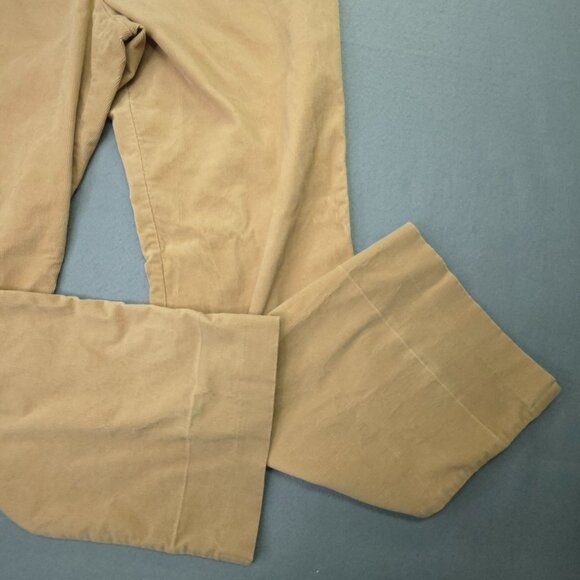 Ann Taylor Loft Corduroy Pants Women 8 Camel Brown Flare Modern Wide Waistband - Picture 5 of 13